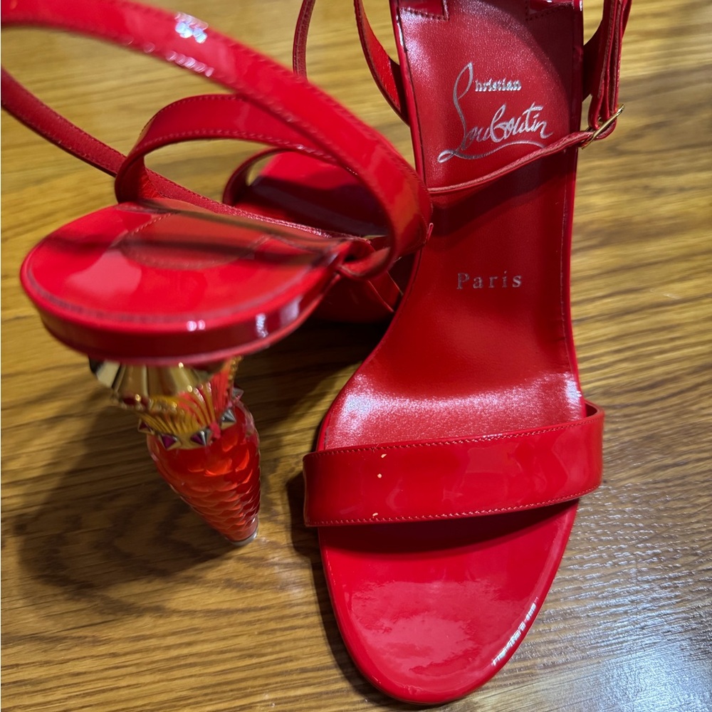 Nordstrom Red Strappy Heels